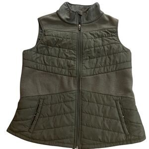 Tek Gear green full zip vest XL